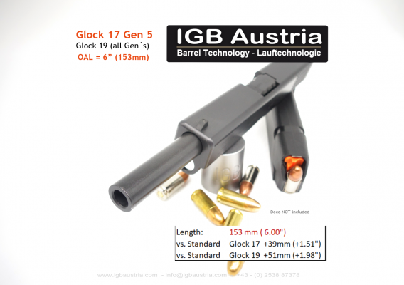 IGB 6" Glock 17Gen5 Glock 19